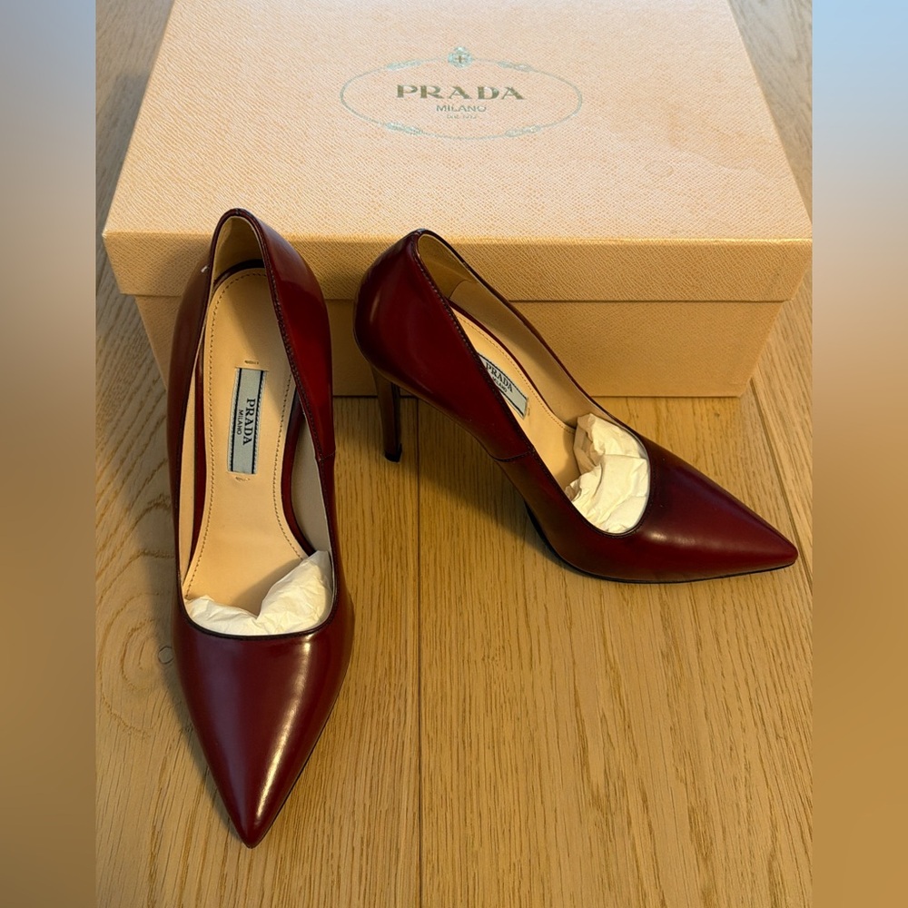 Prada Women's Deep Red Heels